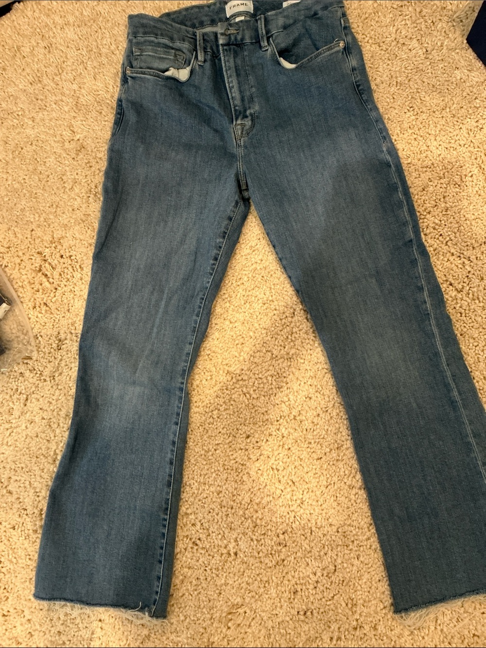 Frame Denim Le Crop mini Boot Jeans - BLUE size 31